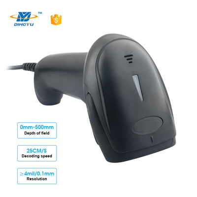 اسکنر بارکد دستی دوبعدی CMOS با سرعت بالا 300 اسکن در ثانیه، 32 بیتی، 640*480 با بلوتوث برای POS سوپرمارکت