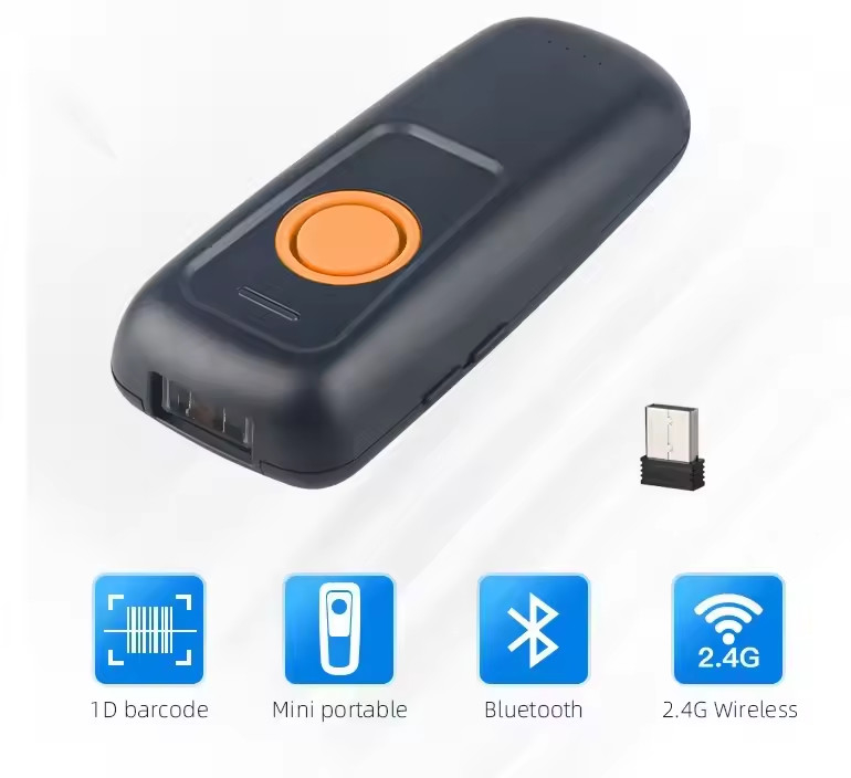 سرعت بالا 1D CCD لیزر بارکد خواننده های بارکد بی سیم اسکنر DI9180-1D-لیزر